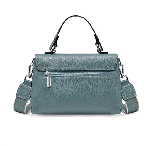 Bolsa Feminina Compacta de Couro Genuíno Femory