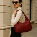 Bolsa de Ombro em Couro Trançado Élen