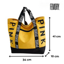 Bolsa Feminina Grande Casual Pink