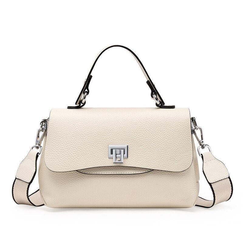 Bolsa Feminina Compacta de Couro Genuíno Femory