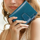 Carteira de Couro Legítimo Feminina Antifurto Lilith