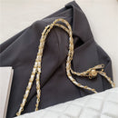 Bolsa Feminina Acolchoada em Couro Modelo Chain